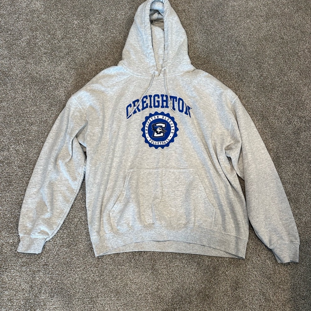 Gray Creighton Volleyball Hoodie